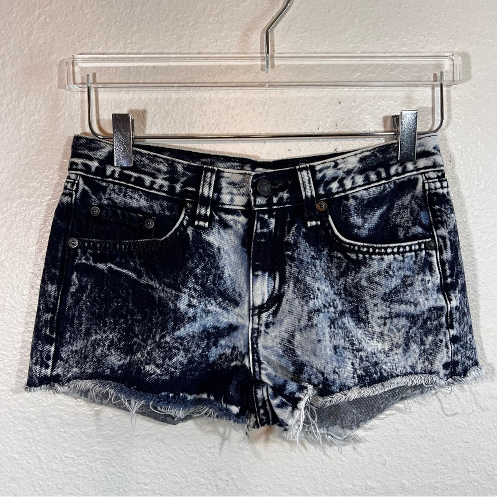 RAG & BONE acid wash jean shorts